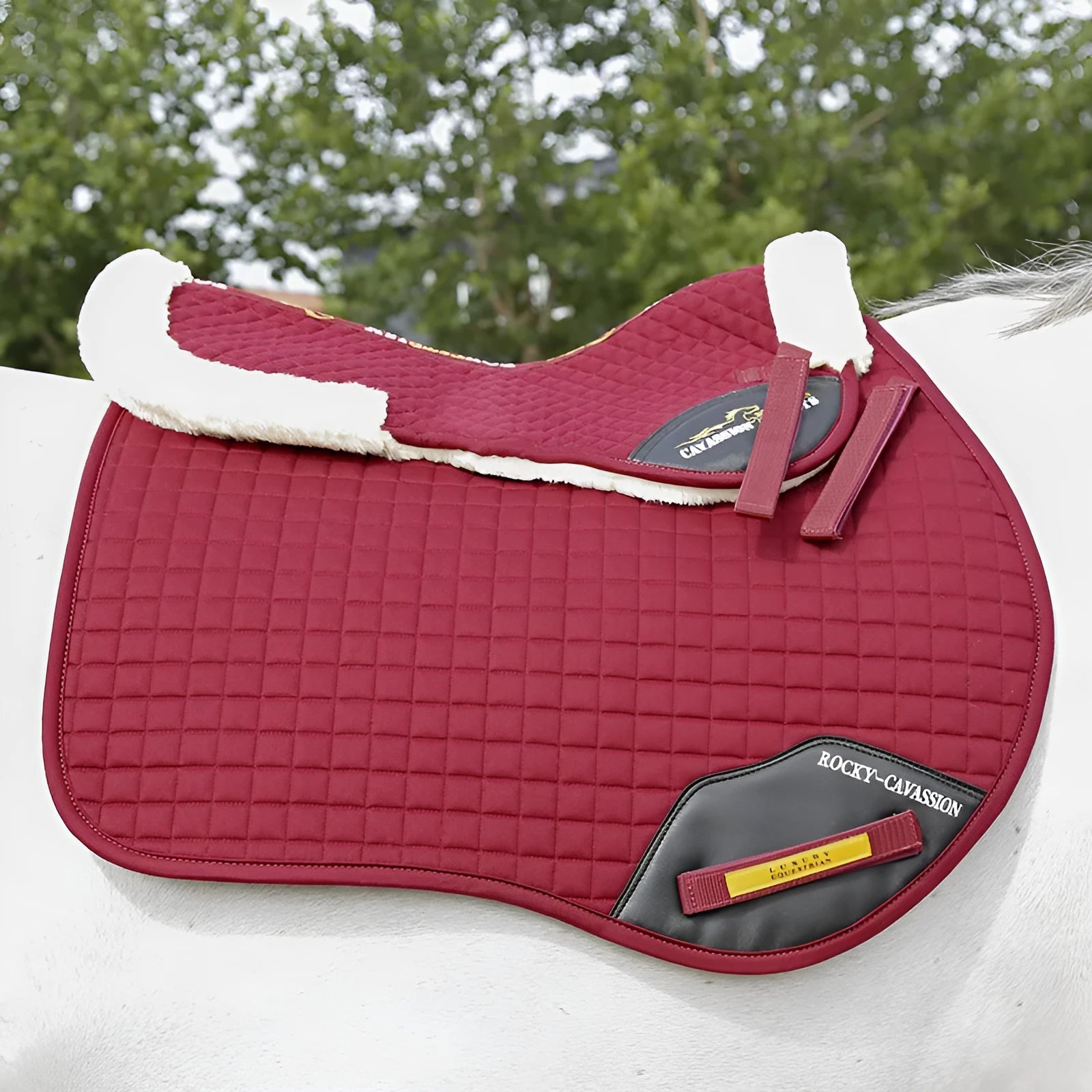 Riding shock absorption wool pad for equestrian and cycling waist protection
