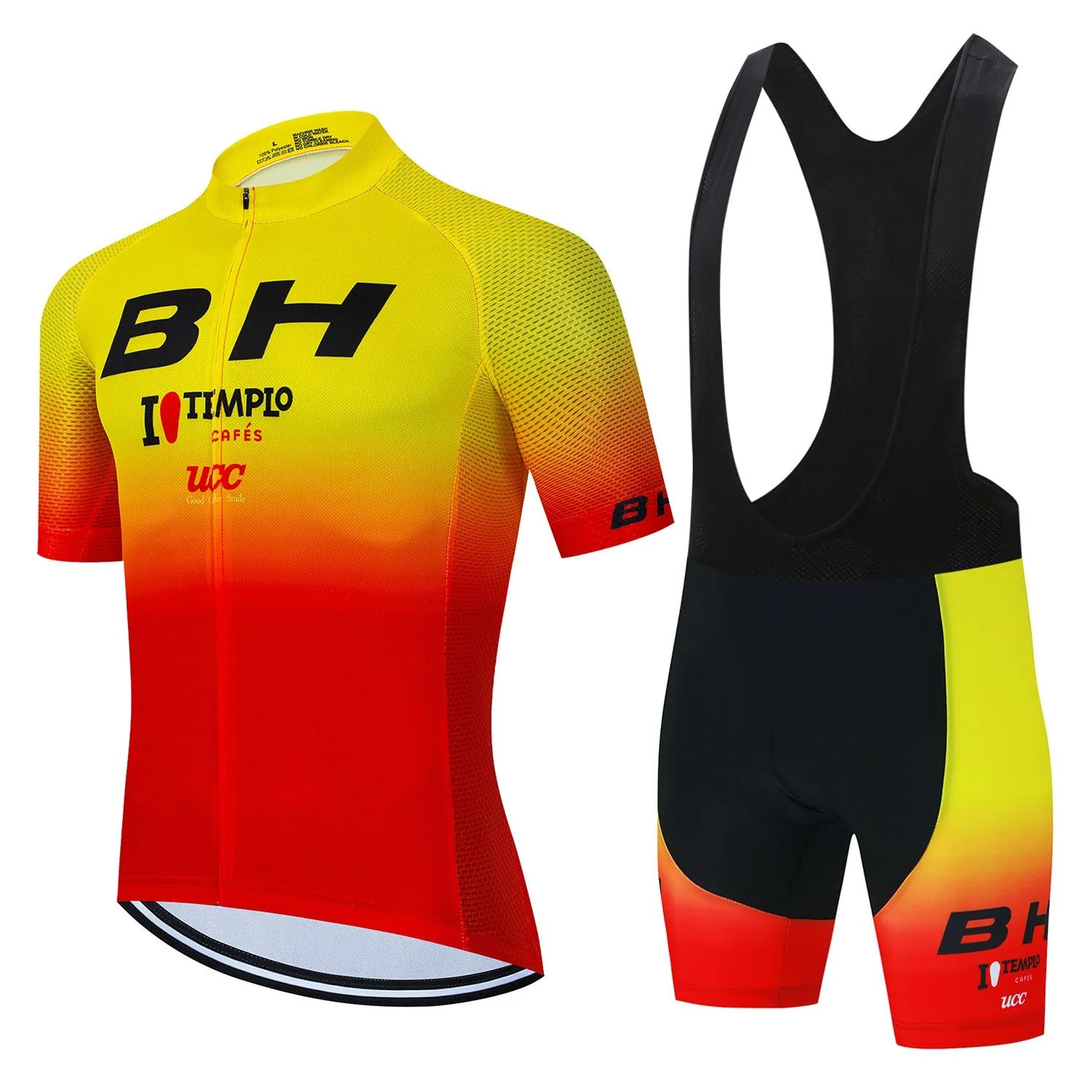 BH Men's Short Sleeve Riding Sweatshirt Suit in mesh fabric for cycling and outdoor sports