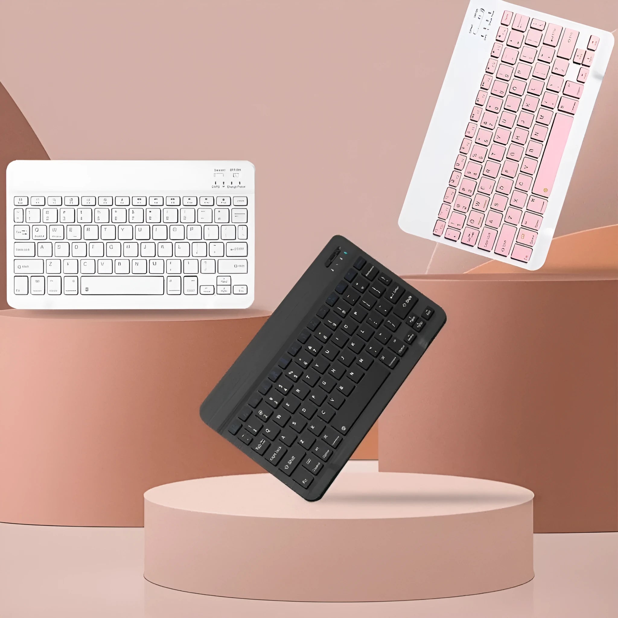 10-inch Bluetooth keyboard and mouse set in multiple colour options with compact wireless design