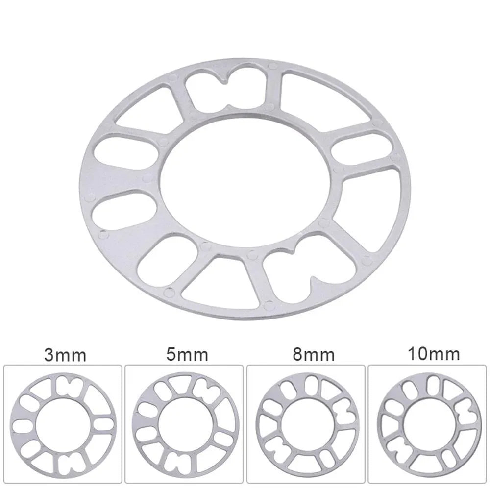 Universal automobile wheel hub widening gasket in 3mm, 5mm, 8mm and 10mm thickness options