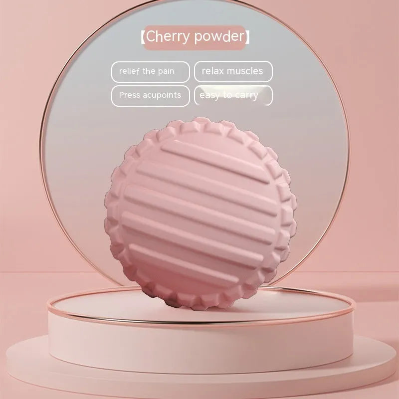 6cm diameter TPR foot massage ball in choice of pink, blue, green, or purple colours