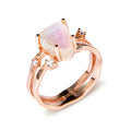 S925 silver irregular triangular moonstone ring in rose gold, white gold, or yellow gold finish.