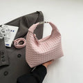 Soft PU leather messenger bag in bucket style with internal document organisation