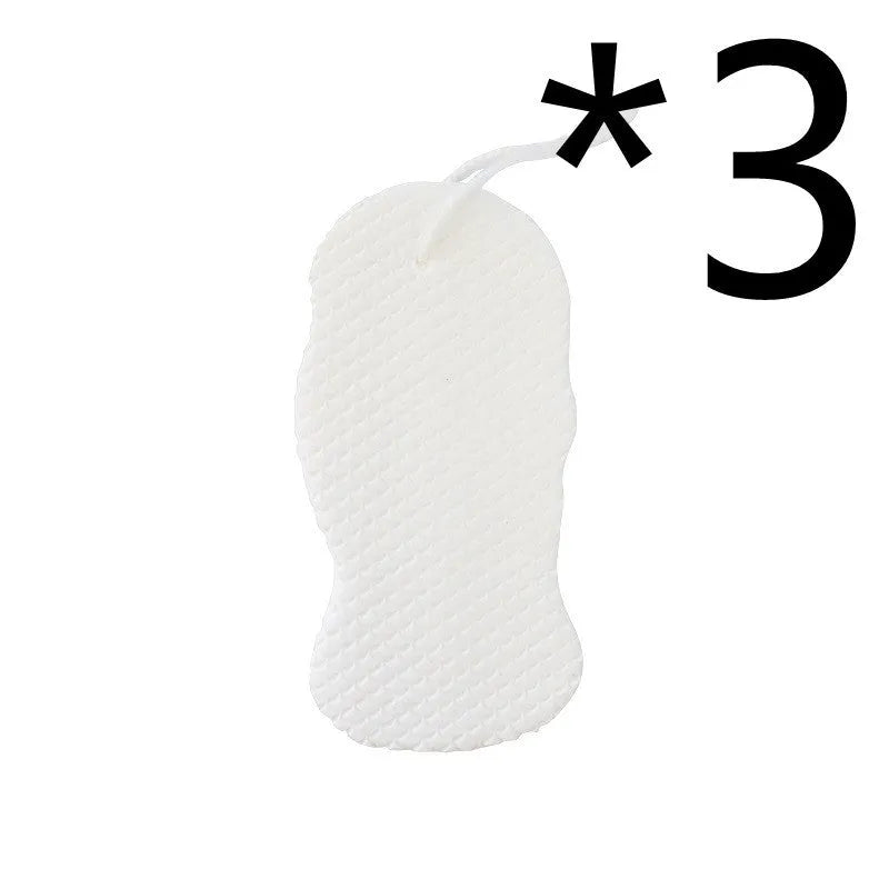 3D fish scale pattern bath ball sponge in white colour for gentle body exfoliation