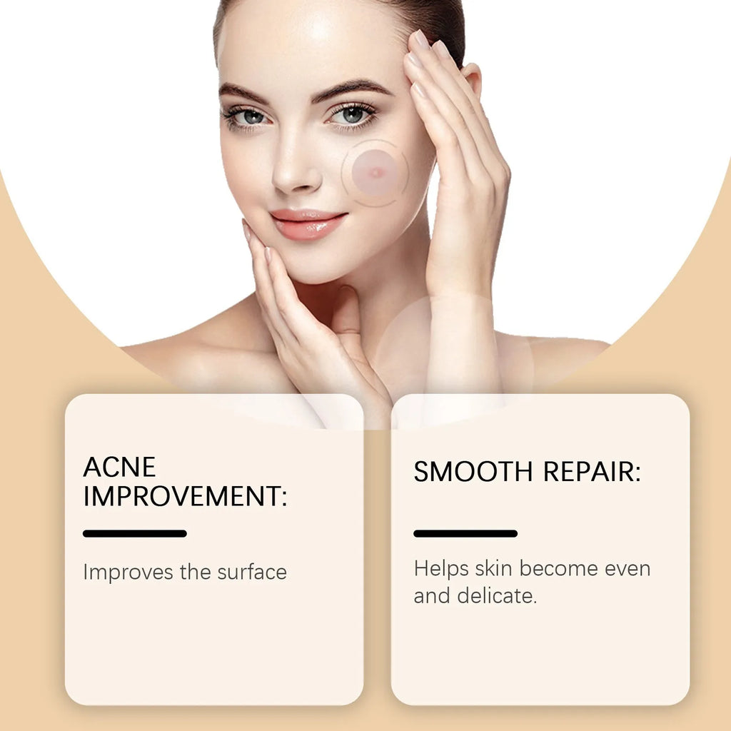Acne patches with tea tree oil and asiatic centella extract, 8 hydrocolloid patches for spot treatment