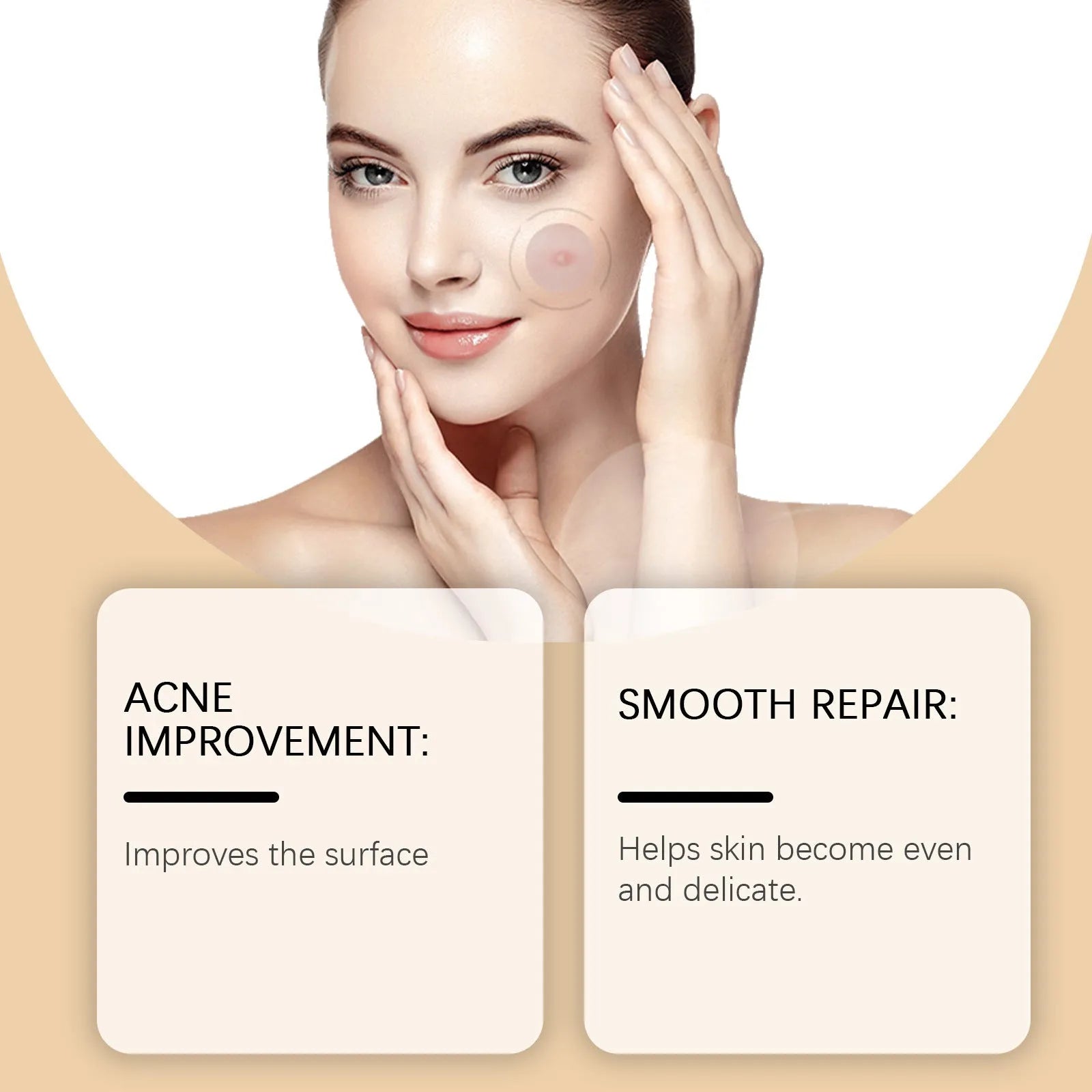 Acne patches with tea tree oil and asiatic centella extract, 8 hydrocolloid patches for spot treatment