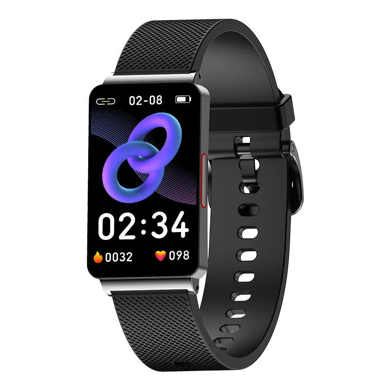 EP08 blood glucose smart bracelet for ANDROID with TPU strap in black, gold, or silver