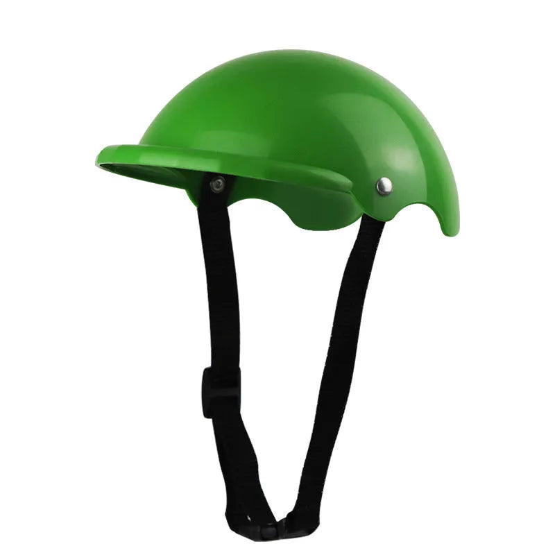 Small size S plastic pet safety helmet for motorcycles in a choice of four colours.