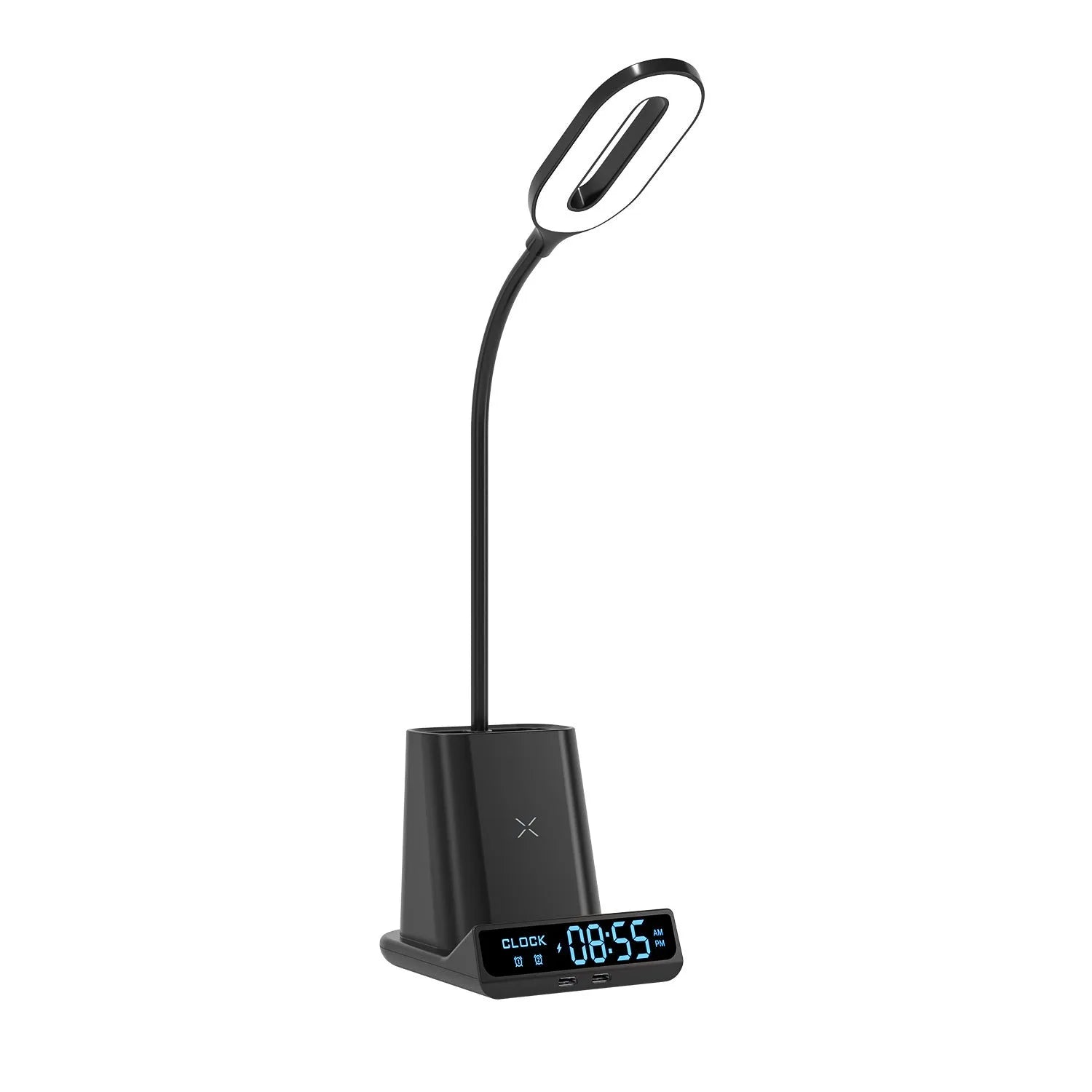 Wireless charging desk lamp with storage box in modern simplicity style
