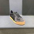 Men's summer sports shoes in cow suede with mesh panels and herringbone toe detail