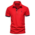 Men's slim fit white T-shirt with a detailed embroidered deer design on the chest.