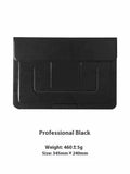 Integrated dual-angle laptop bracket bag and stand for 13.3-inch notebooks in black or brown