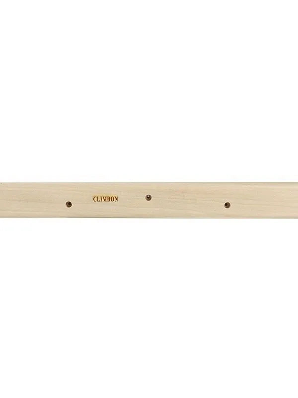 Set of three solid wooden finger grip training boards in 12cm, 40cm, and 50cm lengths displayed together