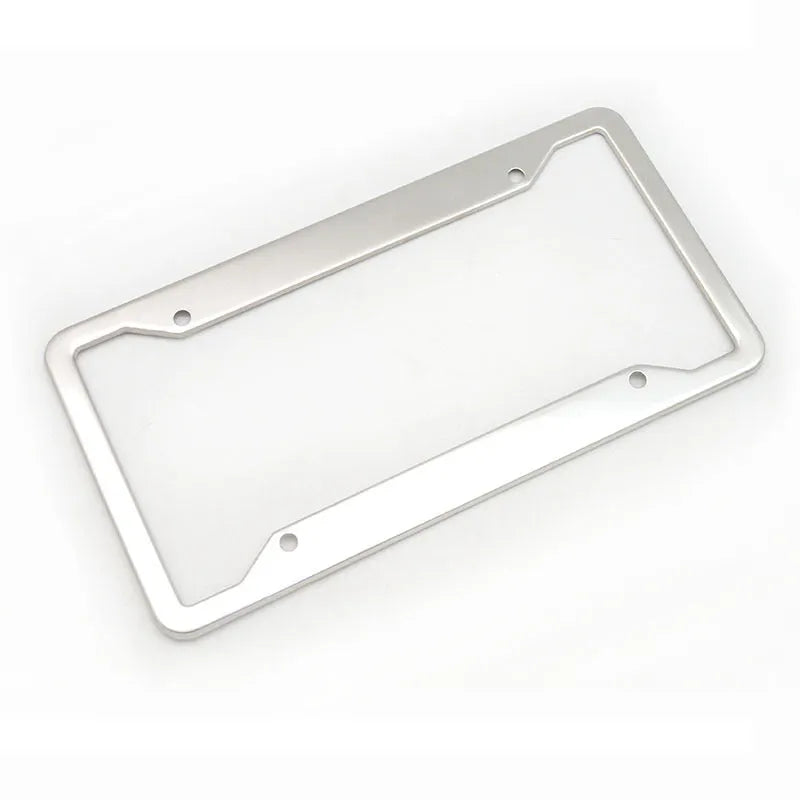 Aluminium alloy licence plate frame in four colour options measuring 200x150mm