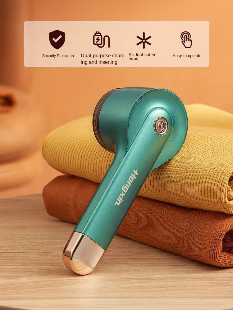 USB rechargeable hair ball trimmer for fabric pilling removal in choice of four colours