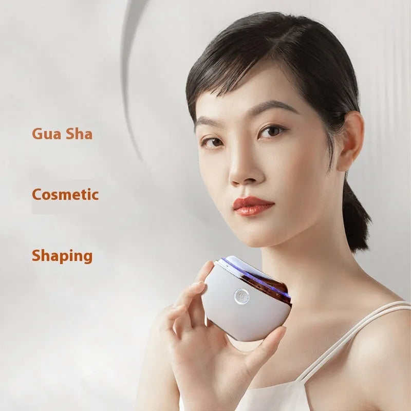 French pattern household electric beauty instrument for photon IPL and colour light therapy on a stand.