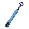 Pet dental finger toothbrush double-headed plastic teeth cleaning tool in multiple colours including purple and blue