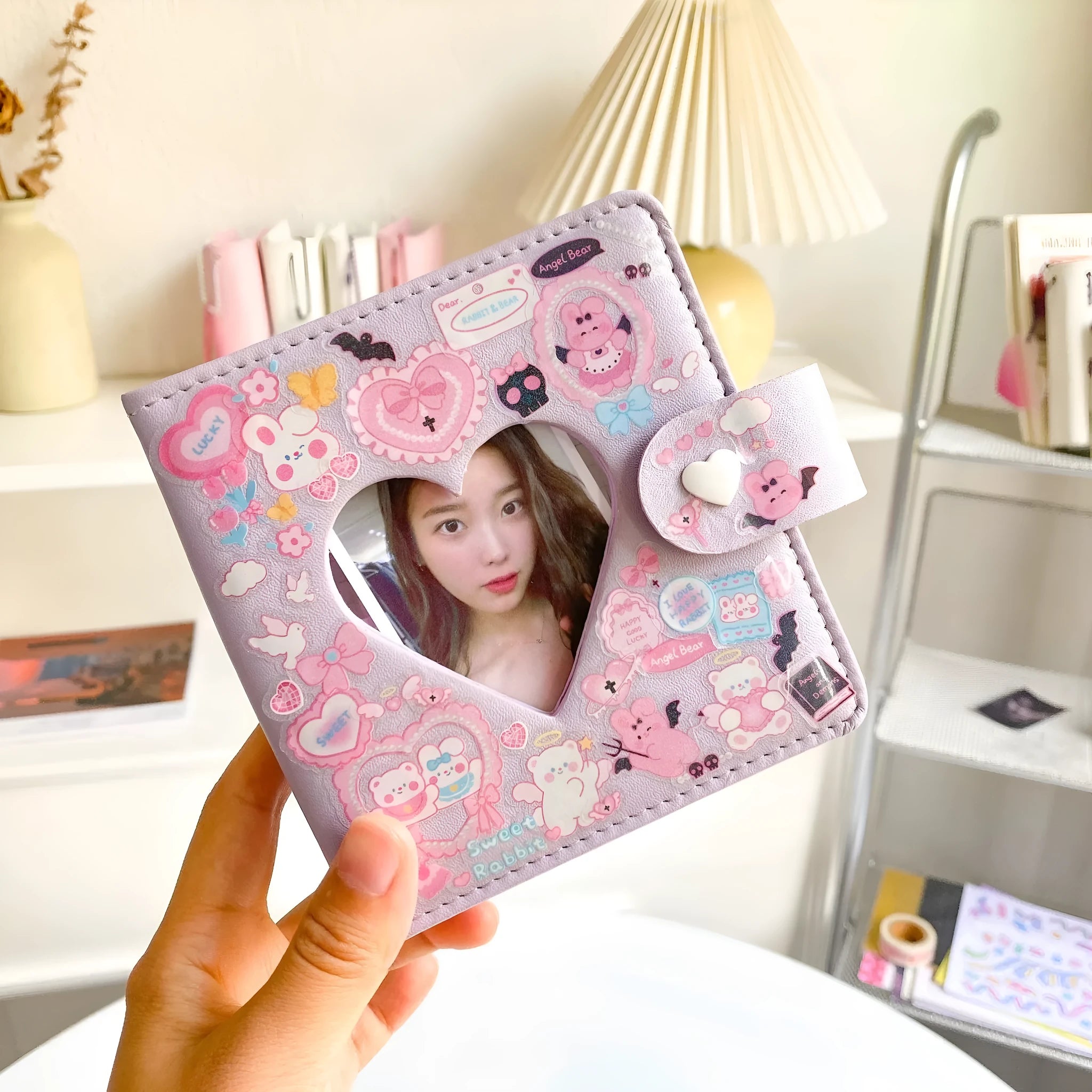 Sheet of waterproof PVC cartoon stickers for decorating notebooks and agendas.