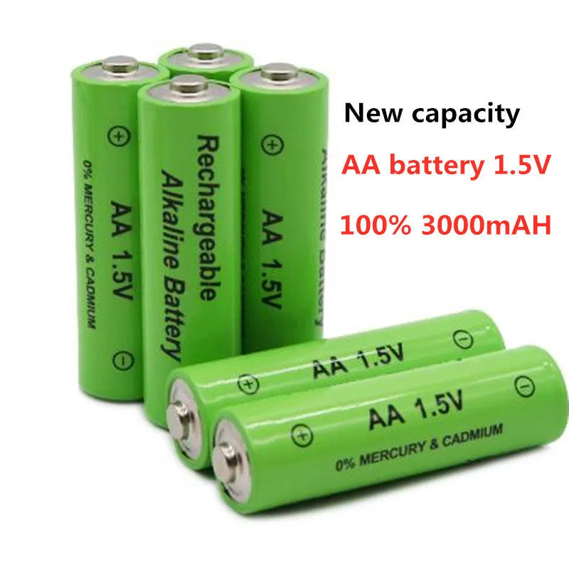 High capacity 3000mAh alkaline rechargeable AA battery