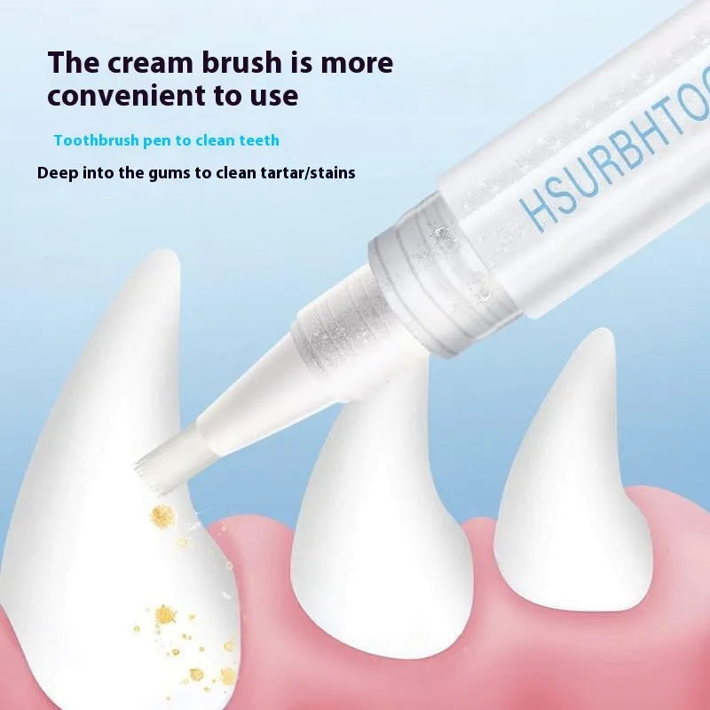 Pet toothbrush pen with integrated toothpaste for dog dental care