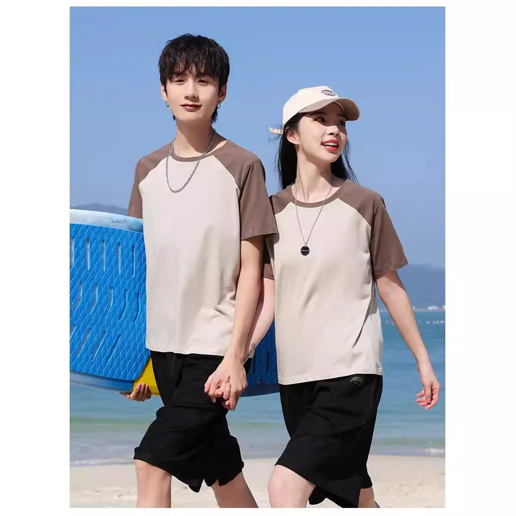 Cotton blend loose fit round neck work t-shirt available in multiple colours and sizes for custom printing