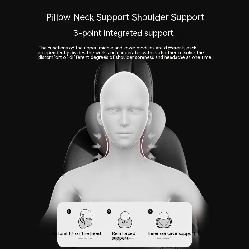 Memory foam car cushion for lumbar and neck support in various colours