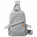 Men's black waterproof crossbody bag with single shoulder strap