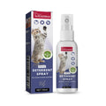 Boxed 50ml bottle of pet deterrent spray for dogs and cats to prevent scratching.