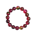 Women's handmade watermelon crystal bracelet with pastoral elements in casual style