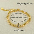 Arabic style copper bracelet with heart-shaped design and zircon stone details for women