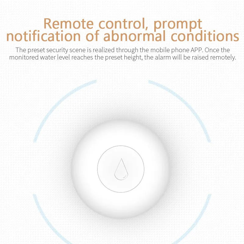 Zigbee wireless water sensor for smart home flood detection with FCC and CE certification