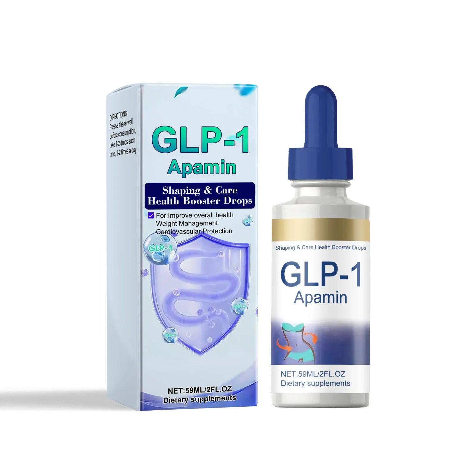 Nourishing Skin Elastic Body Care Drops 59ml serum bottle for skin hydration treatment