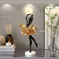 Art Girl Atmosphere modern decorative USB night light in Black Gold, White, Pink, or Light Blue colour.