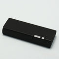Handmade leather anti-pressure glasses case in brown, size 156x62x32mm, with stitching detail