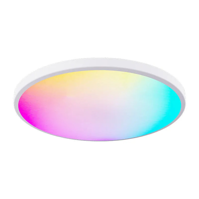 RGBCW Bluetooth ceiling lamp with colour mixing and dimming control in black or white finish