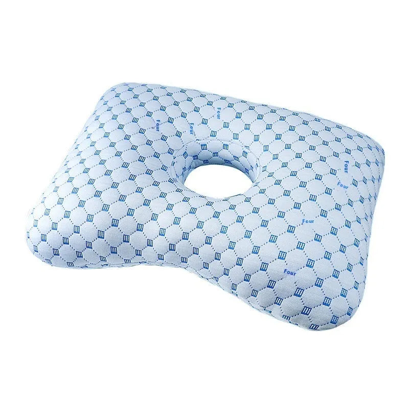 Beauty salon single hole ear pillow in New Chinese style, shown in a grey colour option.