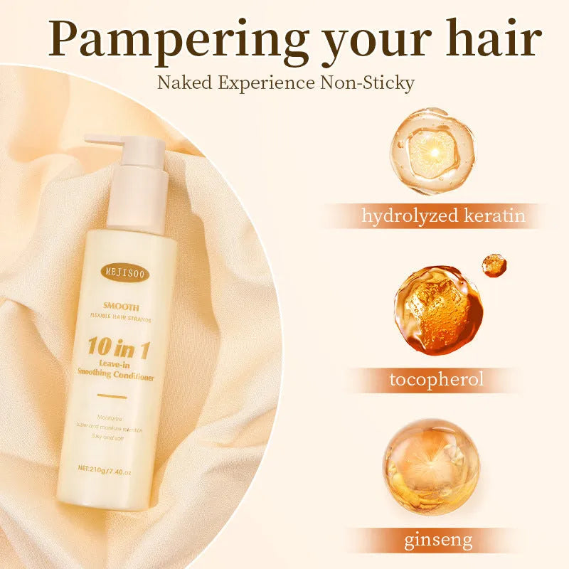 Wash-free 10-in-1 hair conditioner 210g bottle for ladies hair care