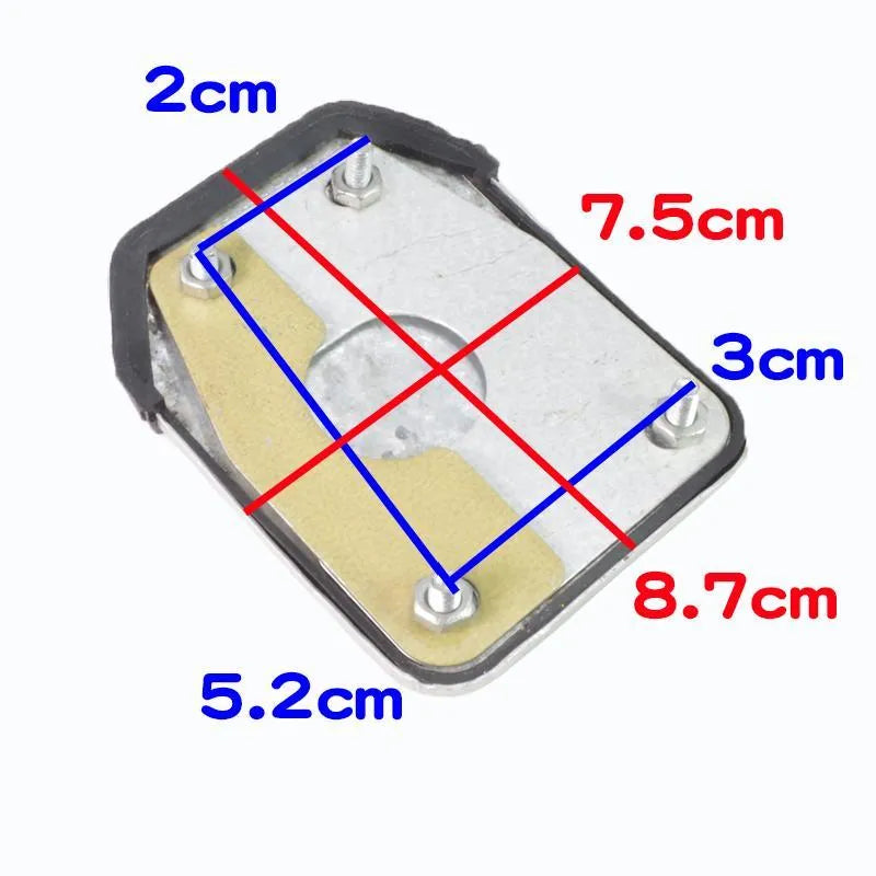 Metal motorcycle scooter brake pedal skid plate replacement footplate