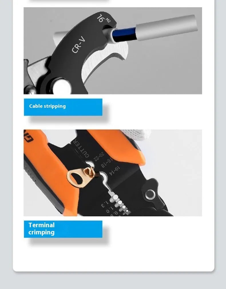 Fully automatic wire stripper tool with box mounted design and high carbon steel blades