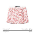 Men's leopard print woven Ice Silk boxer briefs showing loose fit design and animal pattern detail