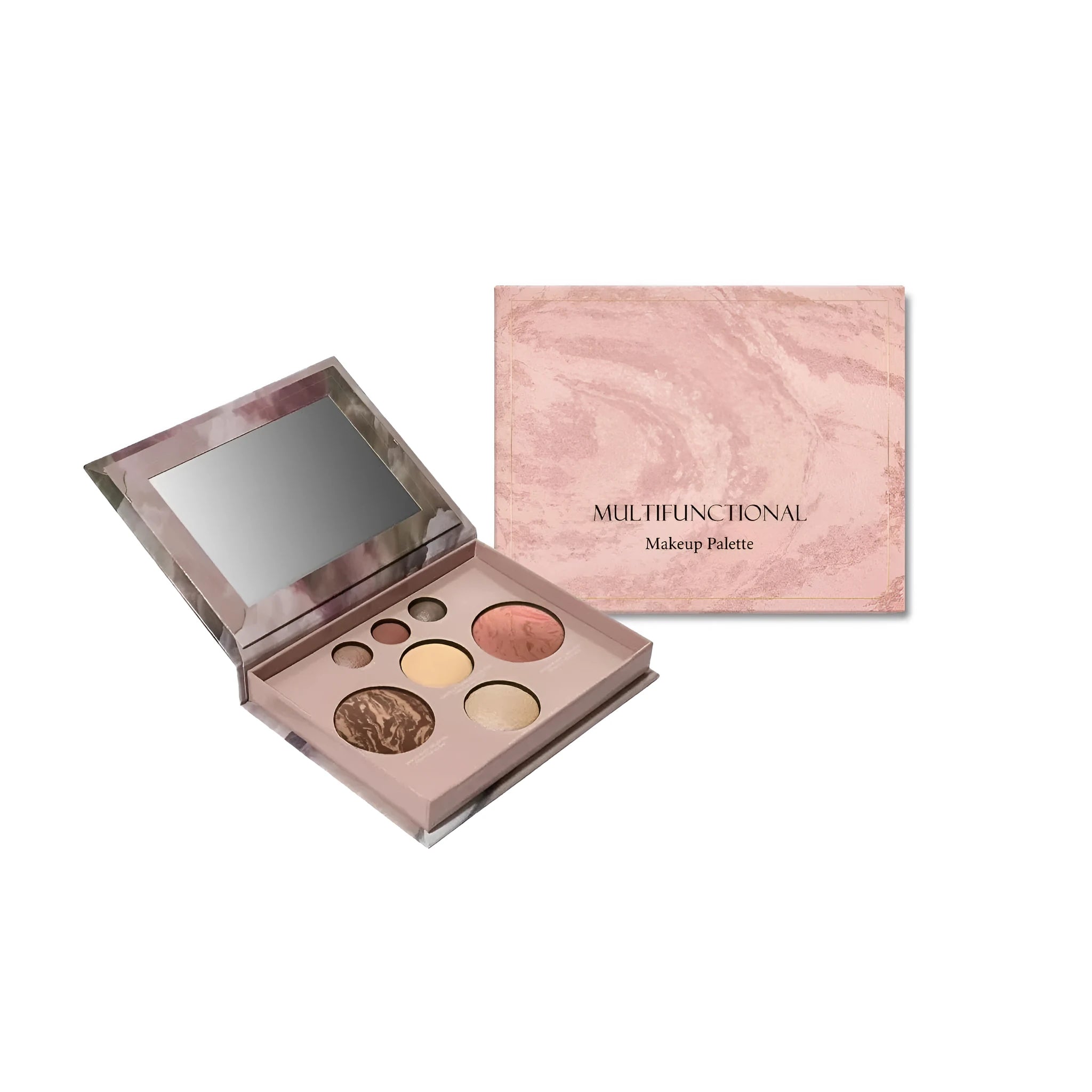 Three-piece makeup organiser tray for cosmetics and beauty accessories