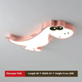Cartoon dinosaur design ceiling light with PVC shade and aluminium body, 48cm diameter