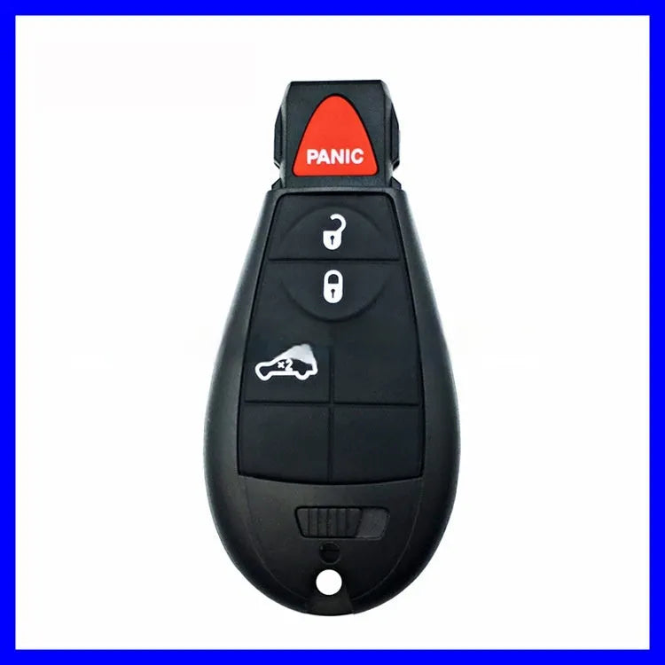 ABS brass automotive key shell for Dodge and Chrysler remote key fobs, dimensions 85mm by 42mm.