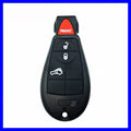 ABS brass automotive key shell for Dodge and Chrysler remote key fobs, dimensions 85mm by 42mm.