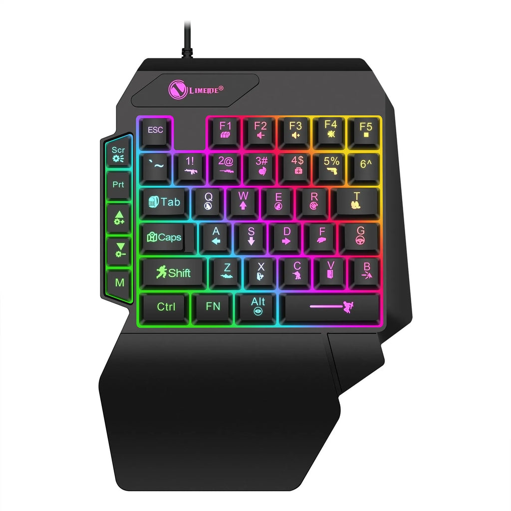 Black GK103S keyboard and mouse converter with 1.2 metre cable for 3.5mm audio jack connection.