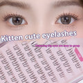 Kitten's paw lower eyelash set with 12-row segmented construction and 4-5-6mm length variation