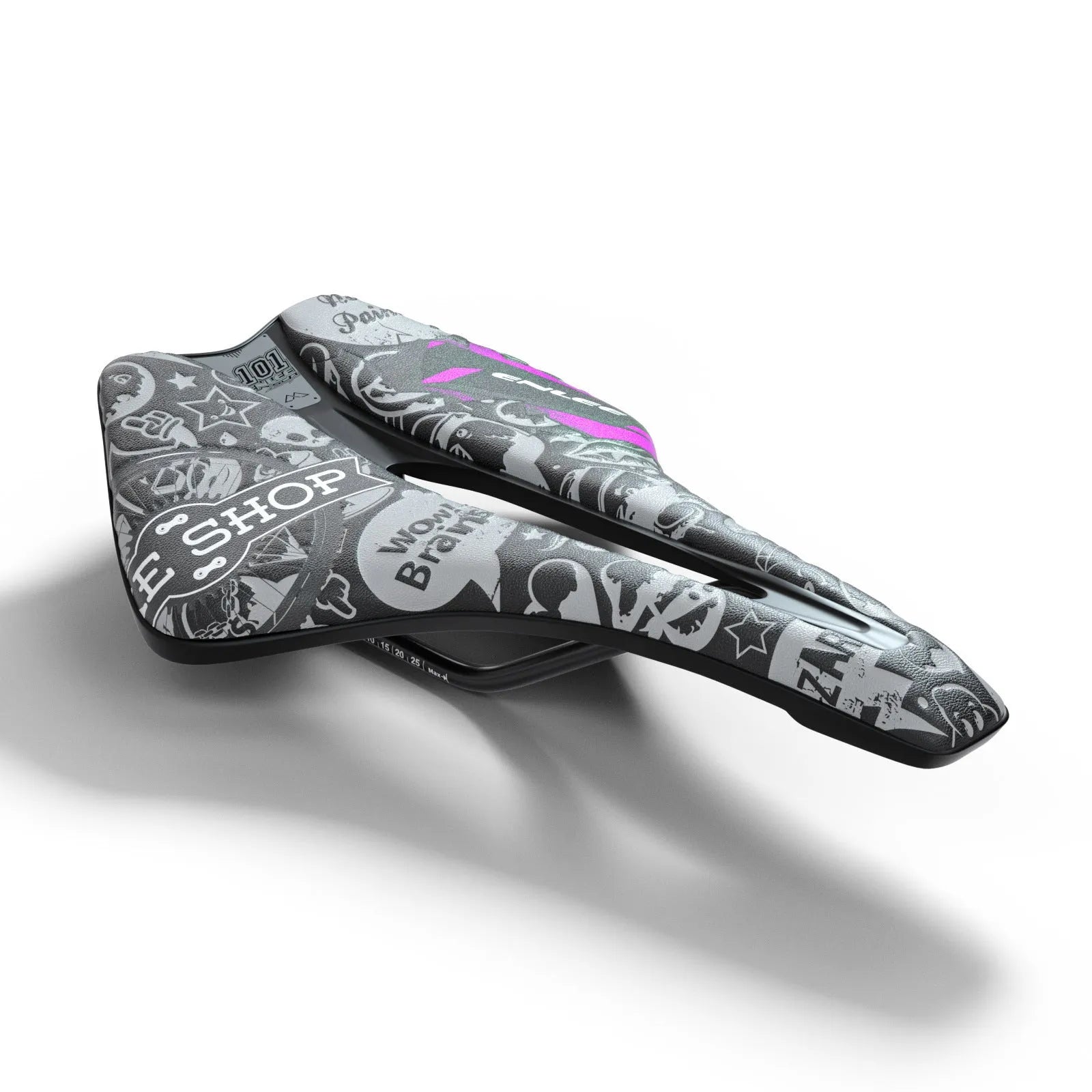 Bicycle seat cushion with ultra-light EVA cushioning and hollow design in multiple colour options