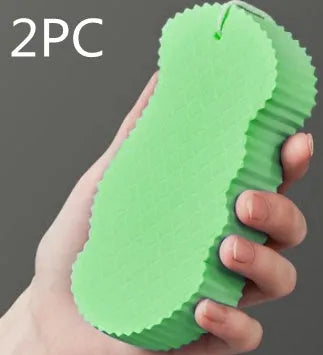 White 3D fish scale pattern bath sponge ball for gentle body exfoliation in the shower.