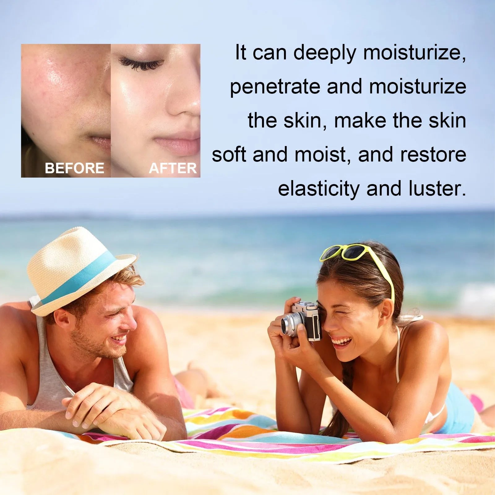 30g tube of moisturising protective lotion with UV isolation for universal skin types