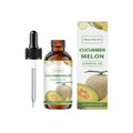 Bottle of Cucumber Melon Essential Oil Blend with Vitamin E for topical use.